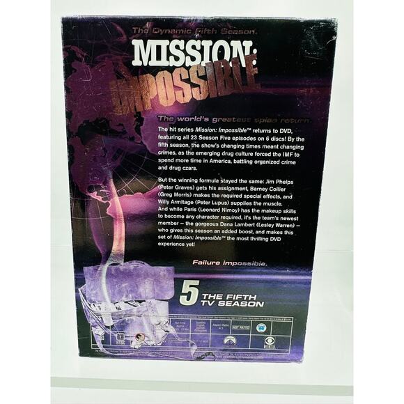 Mission: Impossible – The Fifth TV Season DVD box set Full Screen Leonard Nimoy - Picture 2 of 5